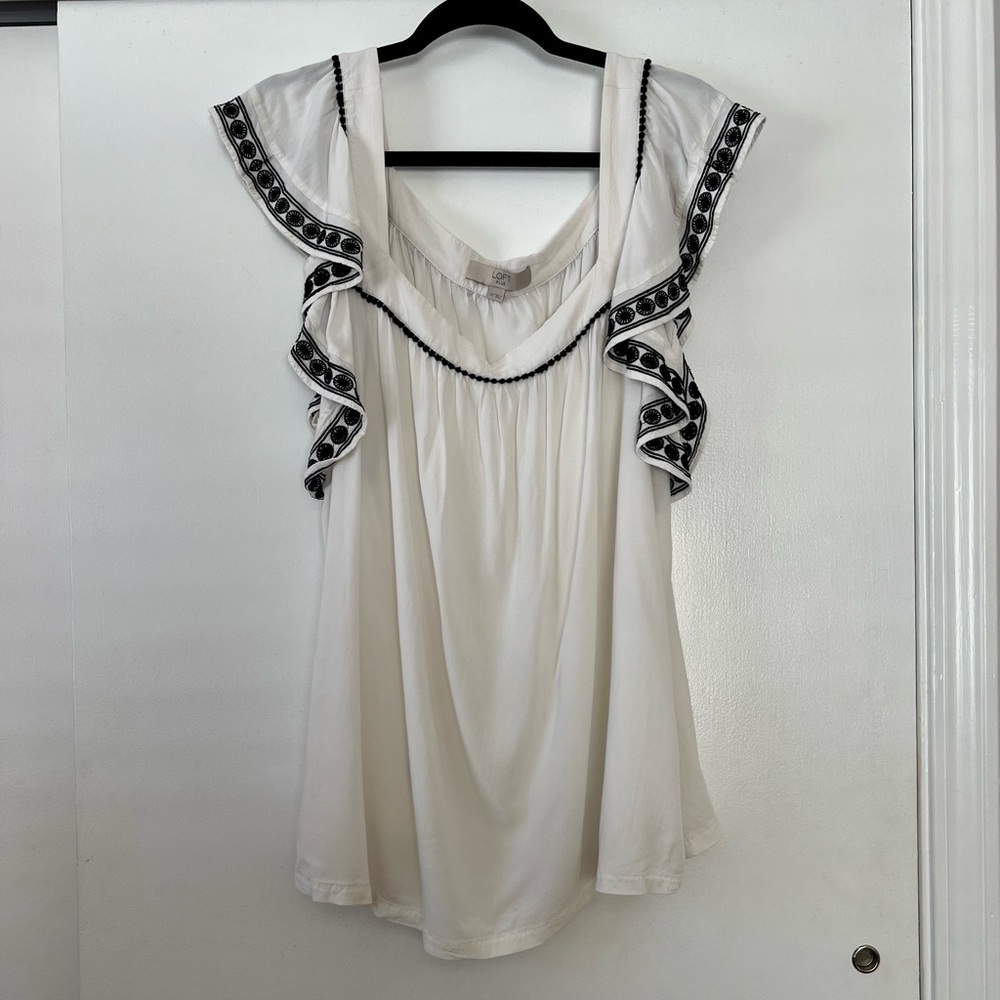LOFT Square Neck Blouse